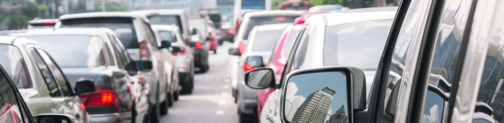 heavy traffic in california, road filled with cars