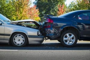 Car Accident where one car rearended another