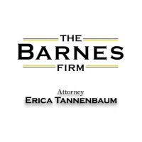 the barnes firm logo with attorney erica tannenbaum