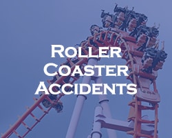 Roller Coaster Accidents - blue over a rollercoaster